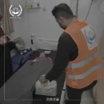 توزيع مساعدات طبية ولوازم للأطفال المصابين في قطاع غزة ومخيم النازحين في خان يونس بتاريخ ٢٨ نوفمبر ٢٠٢٣